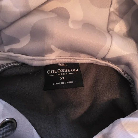 Michigan State Spartans White Gray Camo Hoodie Size XL - Picture 5 of 11